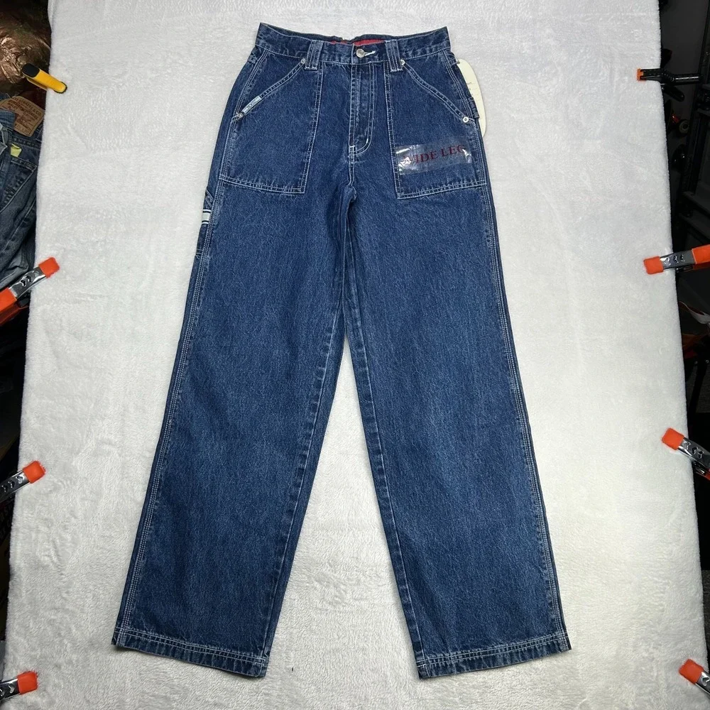 Vintage Revolt Clothing Co. Wide Leg Carpenter Jeans Women's 5/6 -‎ 27X32 NWT